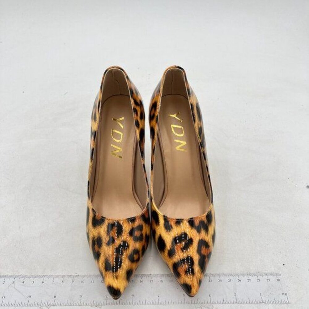 Ydn Leopard Print Pointed Toe Stilettos Heel Pump… - image 3